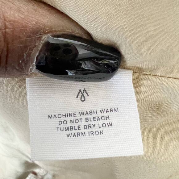 Martin and Osa Khaki Linen Blend Casual Military Style Utility Jacket Size 2 - Picture 13 of 14